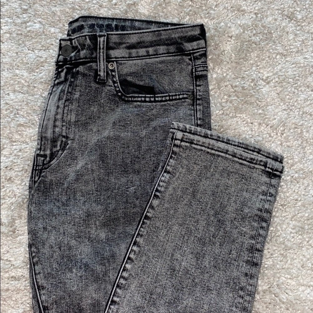 Men’s black acid wash American Eagle Jeans